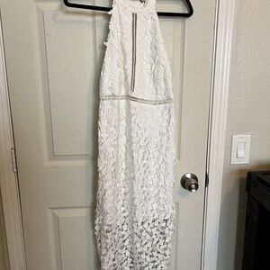 Bardot White Backless Dress